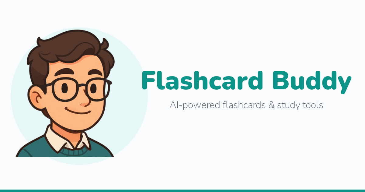 Flashcard Buddy | AI Flashcard Generator with Spaced Repetition